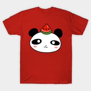 Watermelon Panda Face T-Shirt